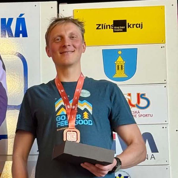 Martin s medailí na stupních vítězů